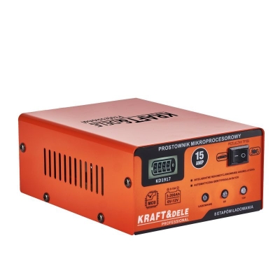 Зарядно устройство за акумулатор с микропроцесор Kraft&Dele KD1917, 6/12 V, 15 А, 200 Ah
