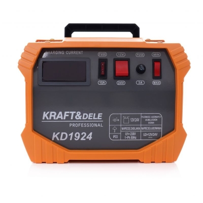 Зарядно устройство за акумулатор Kraft&Dele KD1924, 12 V/24 V, 9 A/6A