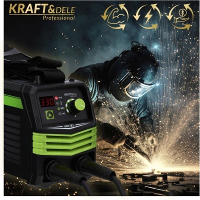 Електрически инверторен електрожен Kraft&Dele KD1781, 20–330 A, MMA, TIG LIFT