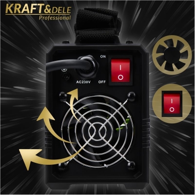 Електрически инверторен електрожен Kraft&Dele KD1781, 20–330 A, MMA, TIG LIFT