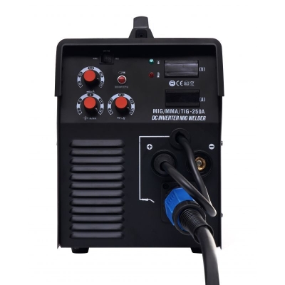 Електрически инверторен заваръчен апарат Kraft&Dele KD1884 MIG / MMA / TIG, 250 А, IGBT