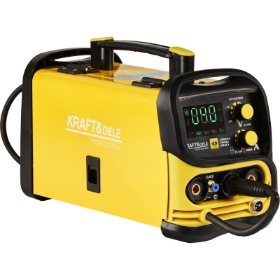 Електрически комбиниран инверторен телоподаващ апарат 3в1 Kraft&Dele KD1882, 62 V, 220 A, 1.6-5 мм, MIG, MMA, TIG, газово, безгазово заваряване