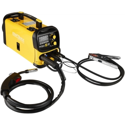 Електрически комбиниран инверторен телоподаващ апарат 3в1 Kraft&Dele KD1882, 62 V, 220 A, 1.6-5 мм, MIG, MMA, TIG, газово, безгазово заваряване