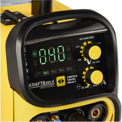 Електрически комбиниран инверторен телоподаващ апарат 3в1 Kraft&Dele KD1882, 62 V, 220 A, 1.6-5 мм, MIG, MMA, TIG, газово, безгазово заваряване