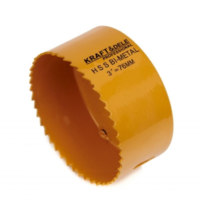 Комплект биметални боркорони за дърво и метал Kraft&Dele KD10758, 19-76 мм, 17 бр.