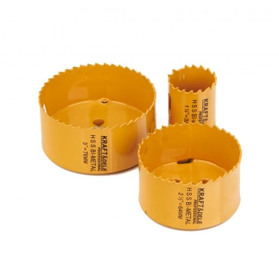 Комплект биметални боркорони за дърво и метал Kraft&Dele KD10758, 19-76 мм, 17 бр.