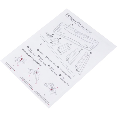 Комплект ножове за шпакловане Kraft&Dele KD5316, 250-1000 мм, 9 бр.