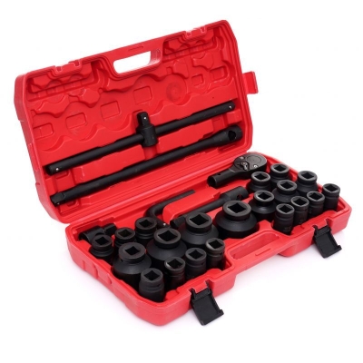 Комплект ударни вложки с тресчотка Kraft&Dele KD11758, 3/4", 26 бр.