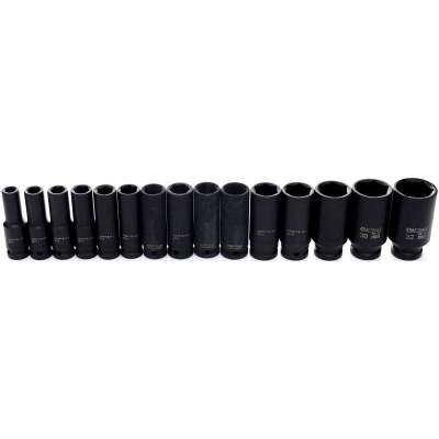 Комплект удължени ударни вложки Kraft&Dele KD11756, 1/2", 8-32 мм, 35 бр.