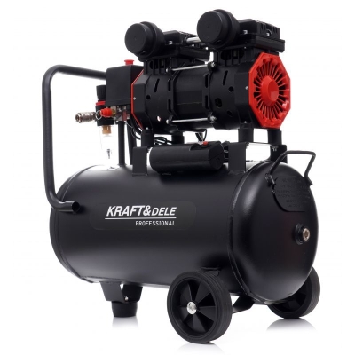 Електрически монофазен безмаслен компресор Kraft&Dele KD1385, 1390 W, 8 бара, 24 л