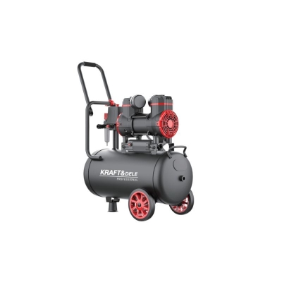 Електрически монофазен безмаслен компресор Kraft&Dele KD1390, 1300 W, 8 бара, 24 л