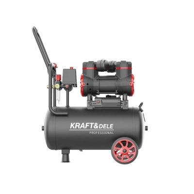 Електрически монофазен безмаслен компресор Kraft&Dele KD1390, 1300 W, 8 бара, 24 л