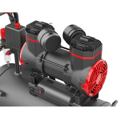 Електрически монофазен безмаслен компресор Kraft&Dele KD1390, 1300 W, 8 бара, 24 л