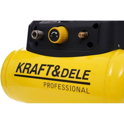Електрически монофазен безмаслен компресор Kraft&Dele KD1415, 1100 W, 180 л/мин, 6 л, 8 бара