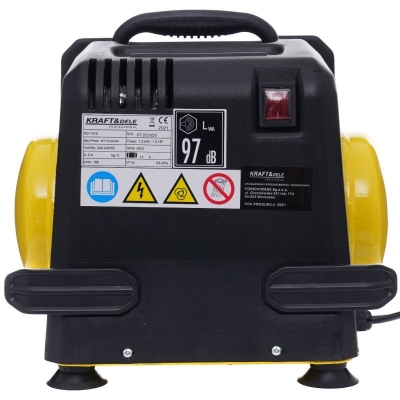 Електрически монофазен безмаслен компресор Kraft&Dele KD1415, 1100 W, 180 л/мин, 6 л, 8 бара