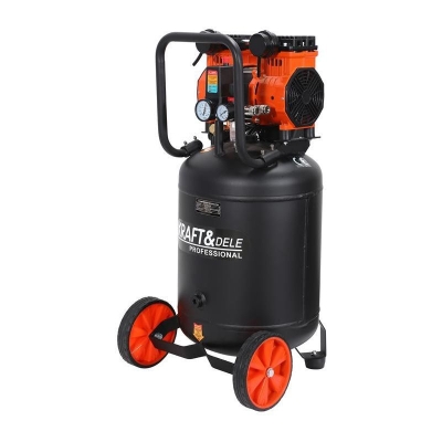 Електрически монофазен вертикален безмаслен компресор Kraft&Dele KD1388, 2000 W, 8 бара, 50 л