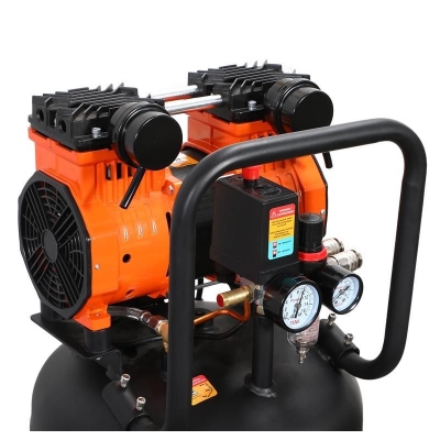 Електрически монофазен вертикален безмаслен компресор Kraft&Dele KD1388, 2000 W, 8 бара, 50 л