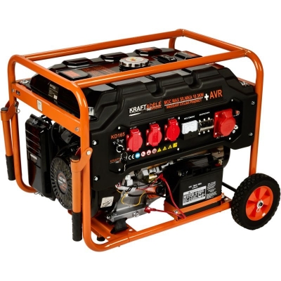 Бензинов монофазен/трифазен генератор Kraft&Dele KD165, 5500 W