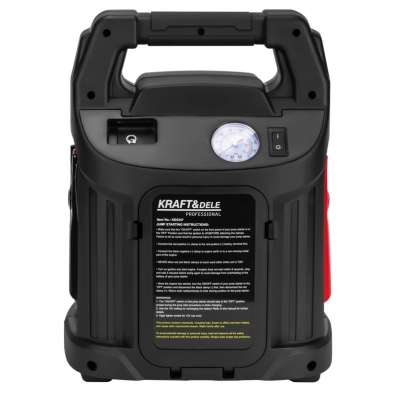 Акумулаторно мултифункционално стартерно устройство Kraft&Dele KD5347, 12 V, 1500 А, 26  Ah с вграден компресор