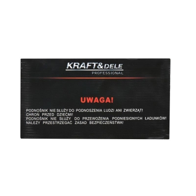 Нископрофилен хидравличен крик тип крокодил Kraft&Dele KD1308, 4 тона, 95-552 мм