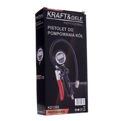 Пистолет за помпaне на гуми с дигитален манометър Kraft&Dele KD1366, 0-8 бара