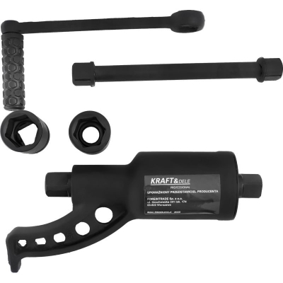 Редукторен механичен гайковерт Kraft&Dele KD1123, 8000 Nm, 1", с 2 бр. вложки