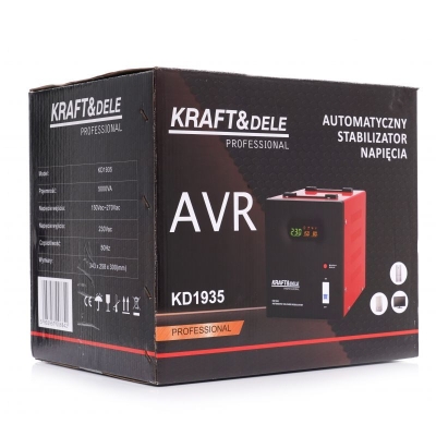 Стабилизатор на напрежение Kraft&Dele KD1935, 5000 VA, 3000 W