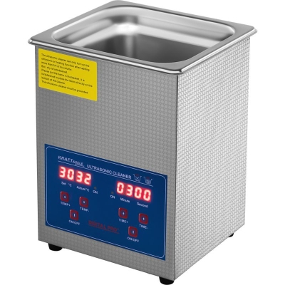 Електрическа ултразвукова вана за почистване и обезмасляване Kraft&Dele	KD500, 100 W, 40 Hz, 2 л