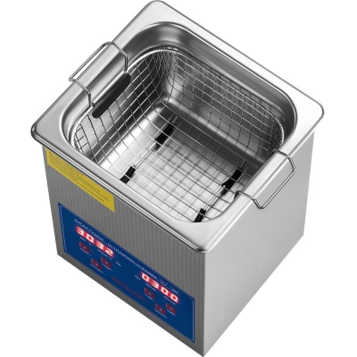 Електрическа ултразвукова вана за почистване и обезмасляване Kraft&Dele	KD500, 100 W, 40 Hz, 2 л