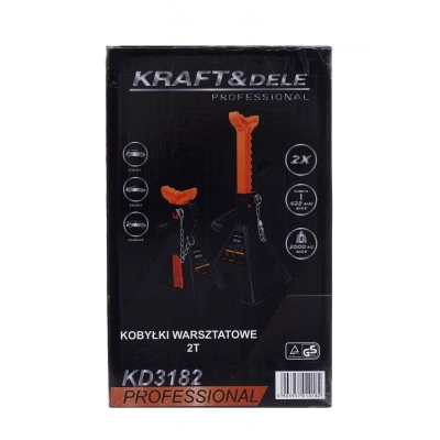 Хидравлична преса с манометър Kraft&Dele KD318, 20 тона, 190 мм
