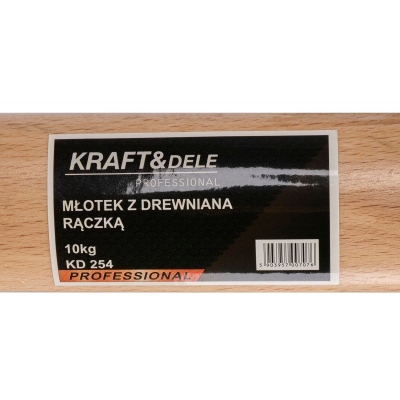 Чук с дървена дръжка Kraft&Dele KD254, 10 кг