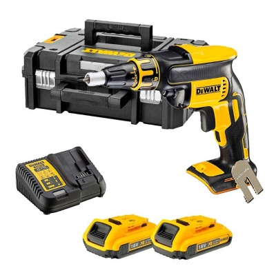 Акумулаторен винтоверт DeWALT DCF620D2, 18 V, 2 Ah, 30 Nm, 1/4"