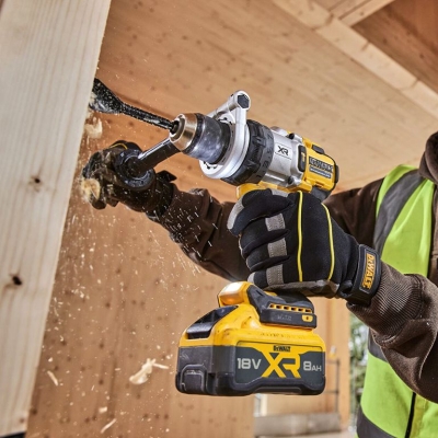 Акумулаторен ударен винтоверт DeWALT DCD1007WW1T, 18 V, 8 Ah, 169 Nm, 1.5-13 мм