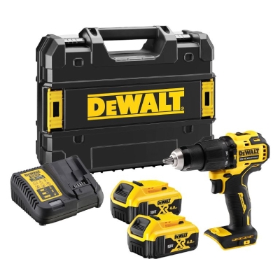 Акумулаторен ударен винтоверт DeWALT DCD709M2T, 18 V, 4 Ah, 65 Nm, 1.5-13 мм