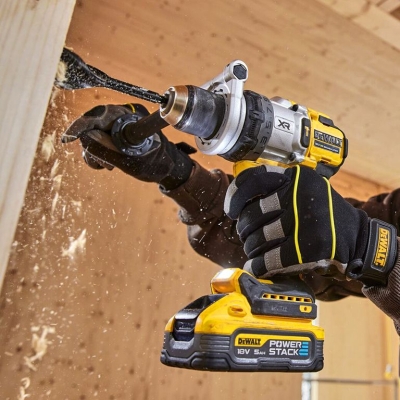Акумулаторен ударен винтоверт DeWALT DCD1007H2T, 18 V, 5 Ah, 169 Nm, 1.5-13 мм