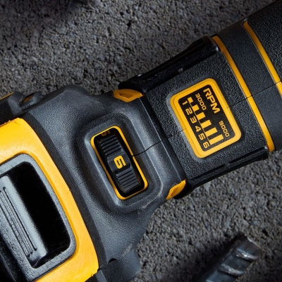 Акумулаторен ъглошлайф DeWALT DCG409VSN, 18 V, 125 мм, 3000-9000 об/мин, без батерии и зарядно устройство