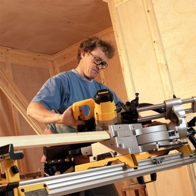Електрически настолен циркуляр DeWALT DW712N, 1600 W, ф 216 мм, 5400 об/мин