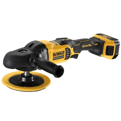 Акумулаторна полирмашина DeWALT DCM849P2, 18 V, 5 Ah, ф 180 мм, 0-800/0-2200 об/мин