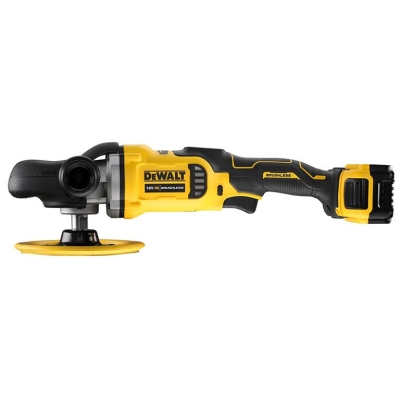 Акумулаторна полирмашина DeWALT DCM849P2, 18 V, 5 Ah, ф 180 мм, 0-800/0-2200 об/мин