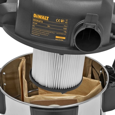 Електрическа прахосмукачка за сухо и мокро почистване DeWALT DXV30SAPTA, 750 W, 138.6 м3/ч, 30 л