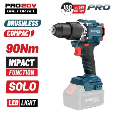 Акумулаторен безчетков ударен винтоверт Bormann PRO BBP5325, 20 V, 90 Nm, без батерии и зарядно устройство (083429)