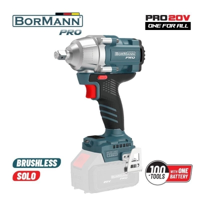 Акумулаторен безчетков ударен гайковерт Bormann Pro Compact BBP5385, 20 V, 800 Nm, без батерии и зарядно устройство (082187)