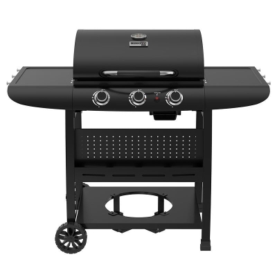 Газово градинско барбекю Bormann Elite BBQ6030 FORGE, 9000 W, 3 горелки и чугунена решетка (084167)