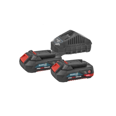 Комплект батерии и зарядно устройство Bormann Pro BBP9922, 20 V, 2х2 Ah (083511)