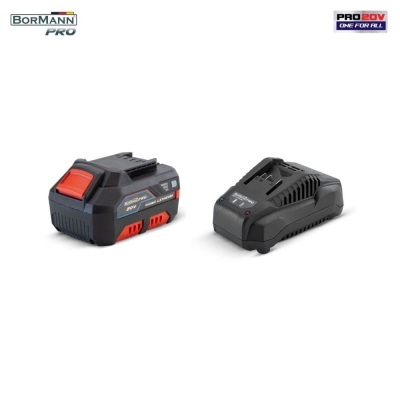 Комплект батерия и зарядно устройство Bormann Pro BBP9940, 20 V, 4 Ah (082224)
