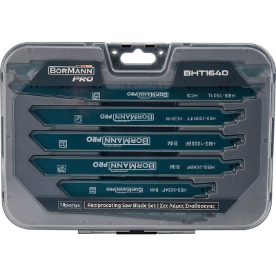 Комплект ножчета за саблен трион Bormann Pro BHT1640, 18 части (035503)