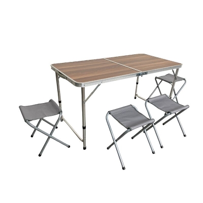 Комплект сгъваема маса с четири стола Bormann BSP1150, 60x60x6.5 см (052982)