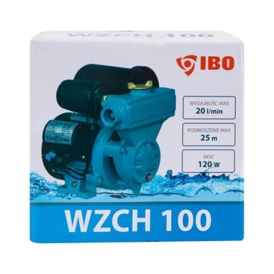 Електрическа мини хидрофорна помпа за вода IBO WZCH 100, 120 W, 25 м, 20 л/мин, 1/2'' (003365)
