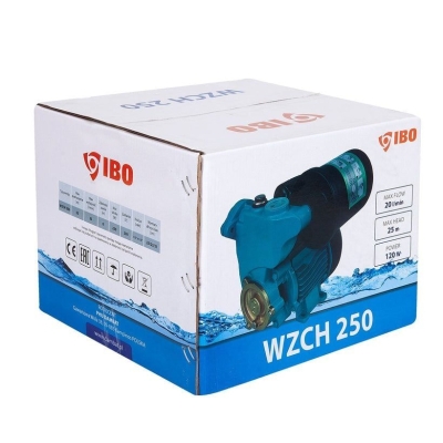 Електрическа мини хидрофорна помпа за вода IBO WZCH 250, с резервоар 2 л, 250 W, 35 м, 35 л/мин (0029)