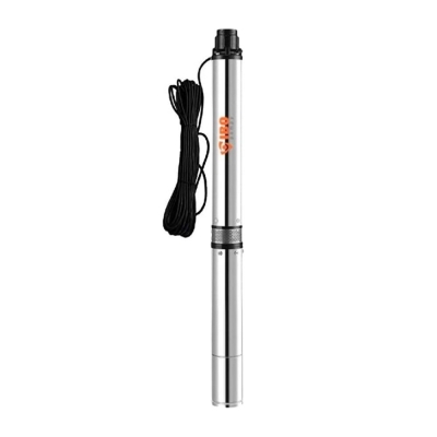 Електрическа монофазна многостъпална сондажна помпа за вода IBO 3.5'' SCM 2-18, 1500 W, 95 м, 70 л/мин (gscm2)